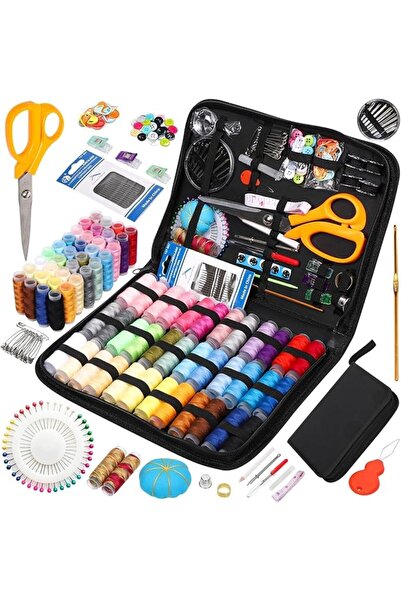 TERRIFI Comprehensive Sewing Kit for Home and Travel Repairs, Portable Needle...