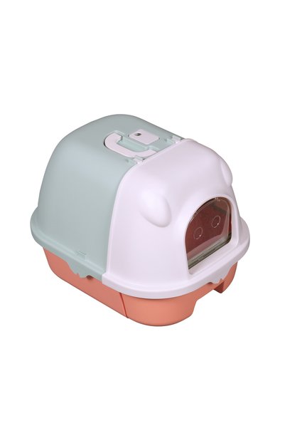 TANGSHAN JICHANGBAO PET SUPPLIES صندوق فضلات القطط مغلق بالكامل بتصميم خنزير ...