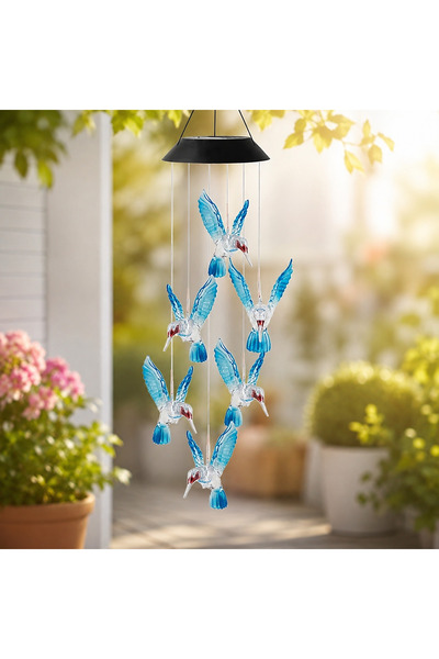 OEM Lampă solară de grădină cu colibri, schimbare automată a culorilor, încăr...