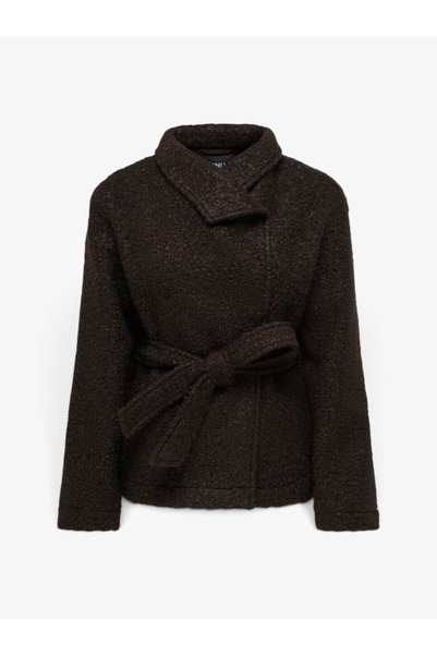 ONLY ONLVALERIA HIGH NECK JACKET CS OTW Kadın Kahverengi Ceket - 15380734