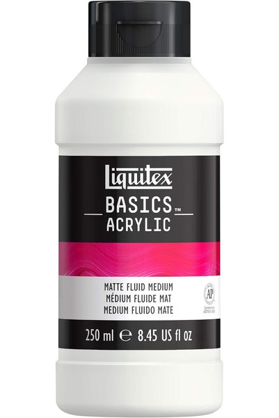Liquitex BASICS Matte Fluid Medium, 250ml, 8.4-oz