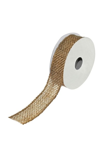 OEM Panglica Decorativa de Crăciun Aurie 5m x 25mm – Atmosferă Festivă pentru...
