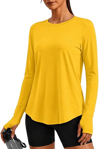 GENERAL PINSPARK Soft Workout Tops for Women UPF 50+ Athletic Shirt with Thum...