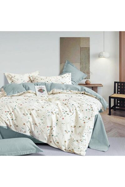 Master Home Textile MASTER Cotton Floral Comforter Sets, Fits 160 x 200 cm Qu...