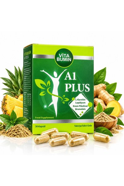 a1plus L-Carntine Lepdium 30 Kapsül Şişe