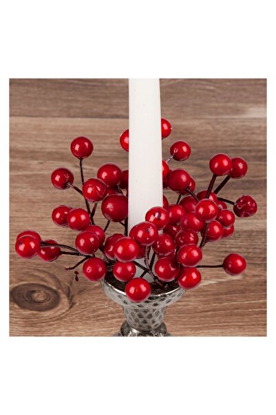 OEM Inel Decorativ de Crăciun pentru Lumanare Pomusoare Roșii 15 cm – Atmosfe...