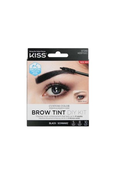Kiss Brow Tint Diy Kit Black Kebt02C
