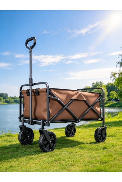 Vitakit Foldable Outdoor Camping Wagon, Oxford Cloth Utility Cart, Portable H...