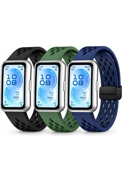 O Ozone Soft Silicone Sport Watch Strap Compatible with HUAWEI Band 11/11 Pro...