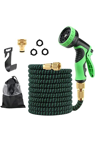 ANYUAN 75FT Garden Hose Pipes, Green Flexible Leak-proof Hose, High-Pressure ...