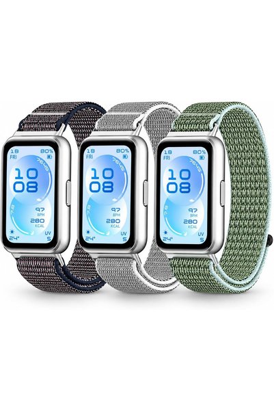 O Ozone Nylon Sport Watch Strap Compatible with HUAWEI Band 11/11 Pro, Soft B...
