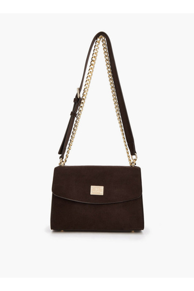 Flora Bella by Shoexpress Textured Crossbody Bag with Chain Strap
