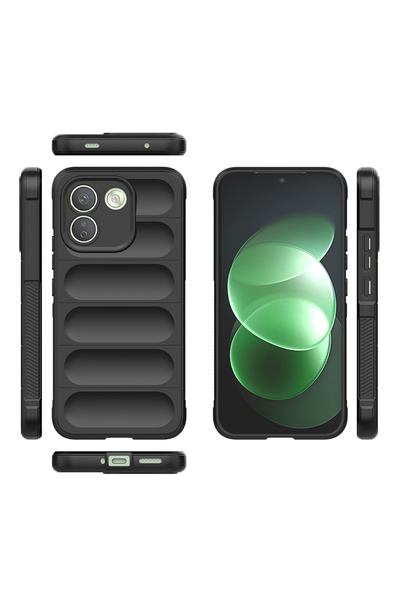 zore Xiaomi Redmi Note 17 Pro Max Case Camera Protected Flexible Silicone Finger Strip Senk