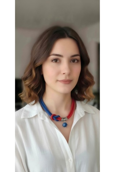 Görkemli Tasarımlar Kadın Kolye - Aksesuar - Bohem Tarz - Tress Kordon İp- Kı...
