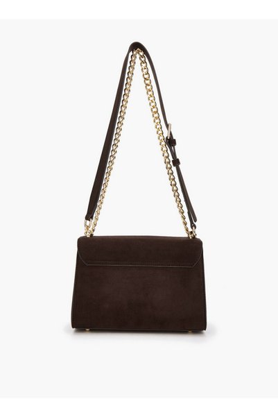 Flora Bella by Shoexpress Textured Crossbody Bag with Chain Strap