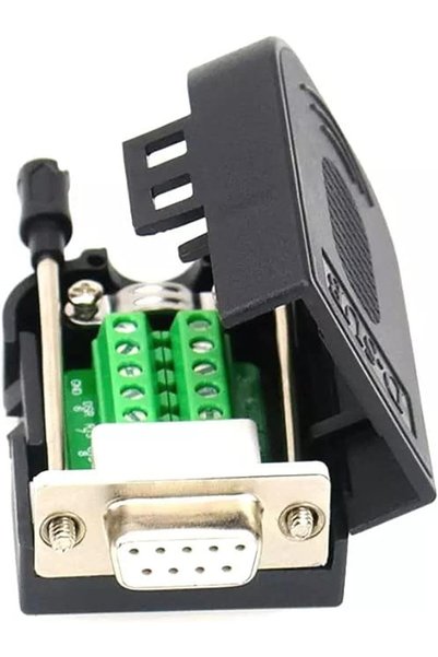 DKURVE D-SUB connector supplier DB9 RS232 Adapter 9 Pin signals Terminal Breakout with Plastic Cover ® (FEMALE)