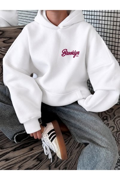 FAVORİST Hanorac cu glugă UNISEX imprimat BROOKLYN NY