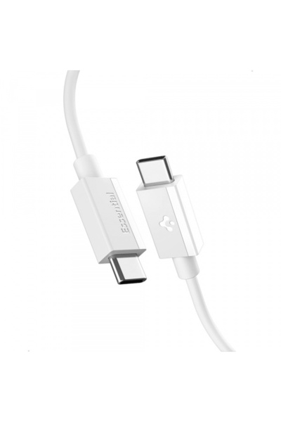 Spigen Cablu Date si Incarcare USB-C - USB-C EB6015CC, 60W, 1.5m, Alb ACA10416