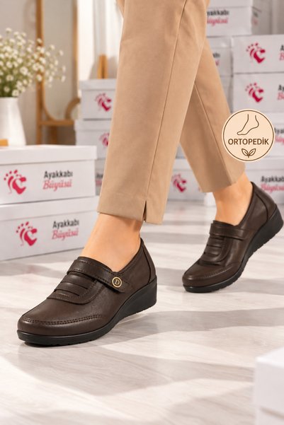 AYAKKABI BÜYÜSÜ Orthopedic Non-Slip Sole Daily Skin Bootie