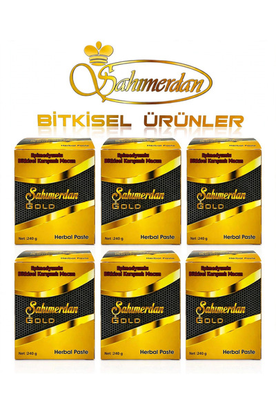 Bitkisel karışımlı kuvvetlendirici ve güçlendirici atom mesir macun gold model 6 adet 240gr