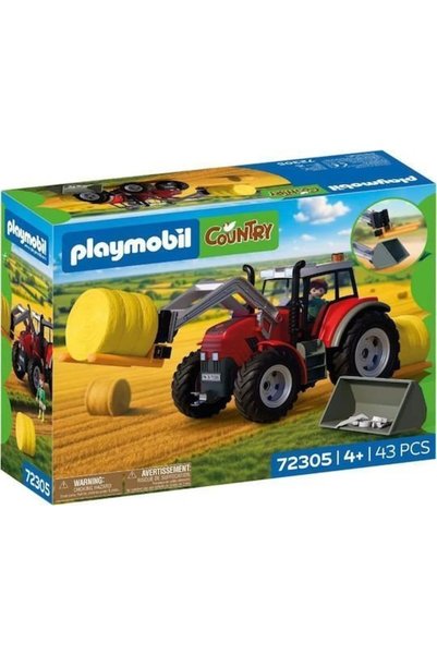 Playmobil Μεγάλο τρακτέρ με δέματα σανού (72305)