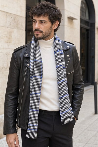nehir eşarp Men's winter shawl scarf