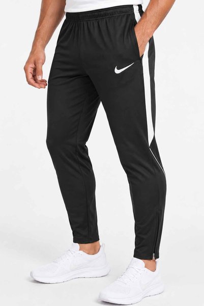 Nike Erkek Siyah Spor Eşofman Altı Dri-FIT Fermuarlı Cep ve Paça