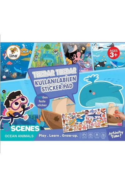 Lino Reusable Pad Ocean Creatures