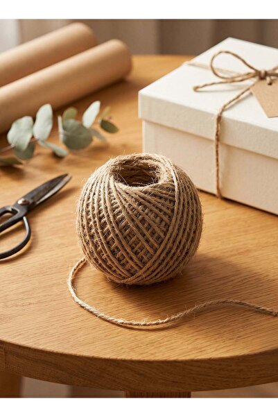 Taimi 20g Natural Jute Ribbon, Eco-Friendly Burlap Rope for Gift Wrapping, Fl...