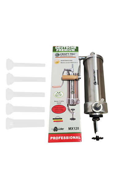 OEM Mașină de Umplut Cârnați Craft-Tec Germany MX128, Verticală, 4 KG, Inox I...