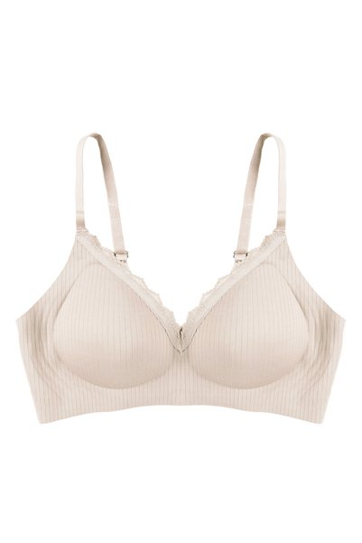 koza iç giyim Women's Ribbed Laser Seamless Lace Detailed Padded Bra