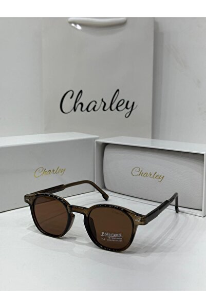 Generic Brand Charley Sunglasses for Men with Transparent Brown Frame and Bro...
