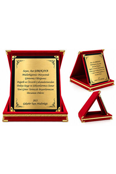 KİŞİYE ÖZEL PLAKET