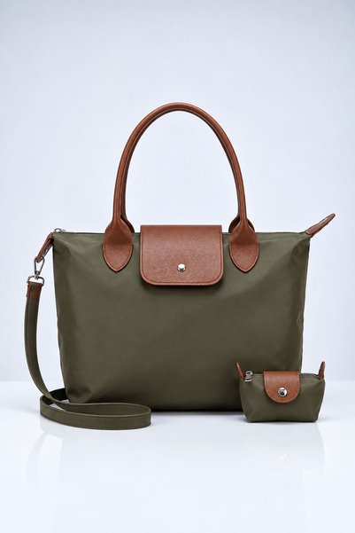 VIATOX Vx-029 Women's Hand and Shoulder Bag with Mini Wallet Accessories Khaki