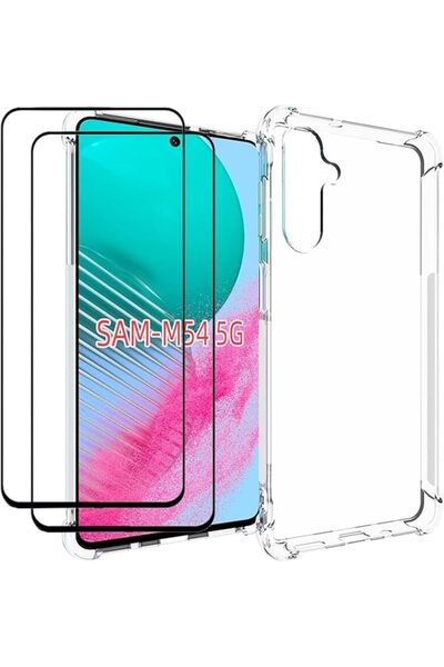 Generic [1+2] Case for Samsung Galaxy M54 5G, with 2 Pcs Tempered Glass Scree...
