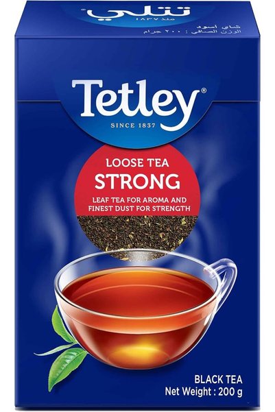 Tetley Strong Loose Black Tea, 200g - Pack of 1 TT405