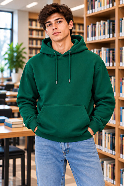 DAXİS Sportwear Company Boys' Hooded Oversized Sweatshirt with Kangaroo Pocket