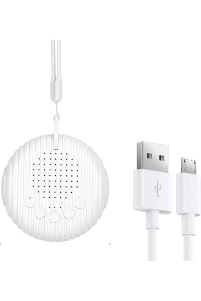 GENERAL جهاز ضوضاء بيضاء - جهاز صوتي محمول قابل لإعادة الشحن عبر USB مع 10 أص...