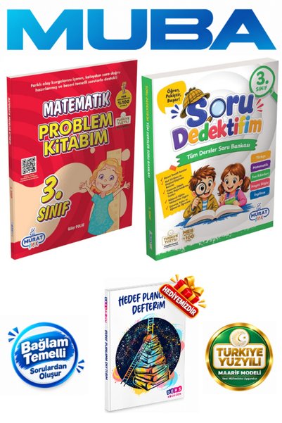 Murat Yayınları 3. Sınıf Soru Dedektifim Tüm Dersler Soru B. ve Matematik Pro...