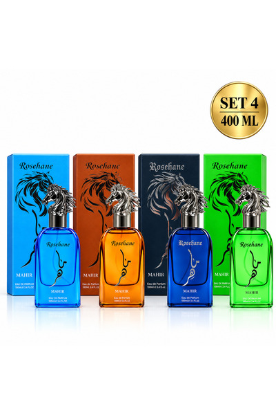Koby Palace Set 4x Parfumuri pentru Barbati, Rosehane, Mahir Blue, Mahir Brow...