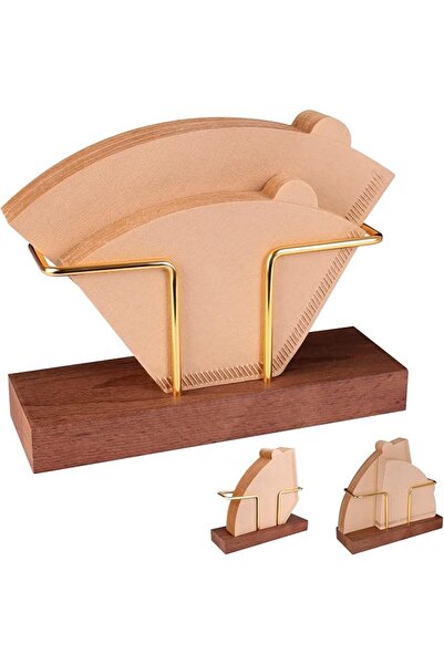 Generic Coffee Filter Paper Holder，Coffee Filter Holder Storage, Black Walnut...