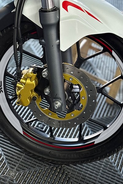 Banxtre RKS RK125 için 8 Parça RK Yazılı Çeyrek Karşılıklı Jant Şeridi (Ön ve...
