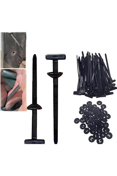 GENERAL 100Pcs Nylon Universal Cable Tie Buckle, Heavy Duty Self-Locking Nylo...