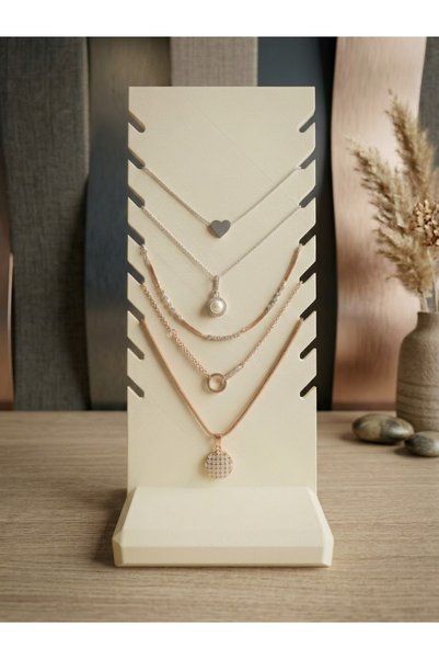 YILDIZ Vertical Necklace Stand - Multi-Jewelry Organizer - Necklace and Jewel...