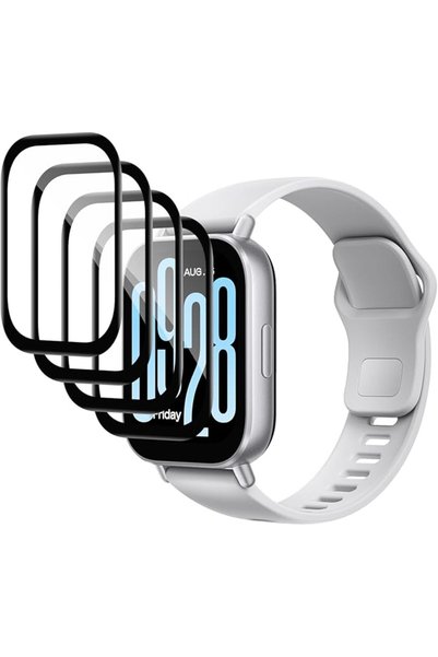 GENERAL [4 قطع] واقي شاشة متوافق مع ساعة Xiaomi Redmi Watch 5 Active، بدون فق...