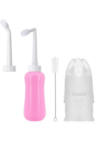 Syraith شطاف محمول، زجاجات تنظيف سهلة الاستخدام للسفر، طقم استحمام للأطفال أث...