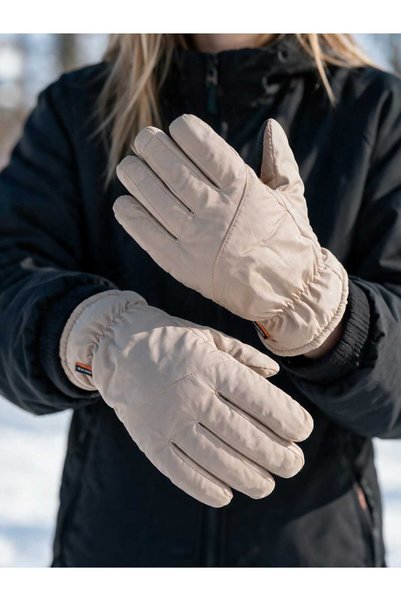 Aware Time Women's Shiny Parachute Plush Touchscreen Gloves