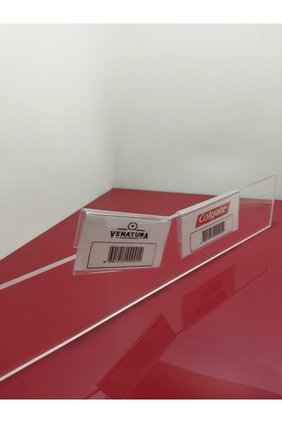 ETİKETLİK FİYATLIK Top-Entry Plastic Label Holder 4X8Cm
