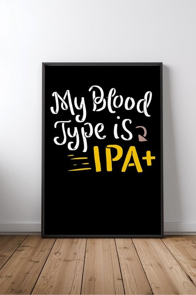 KEYFHOME Ο ομοιότυπος μου είναι IPA Bira Γραμμένο Πλαίσιο MDF Πίνακας Αφίσα Δ...