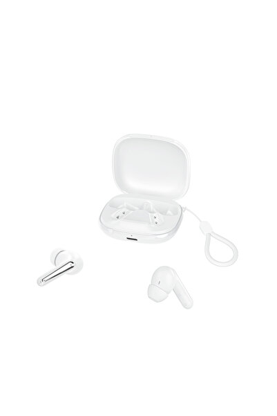 Xo Ασύρματα ακουστικά Bluetooth G53 TWS λευκά ANC + ENC με βάση